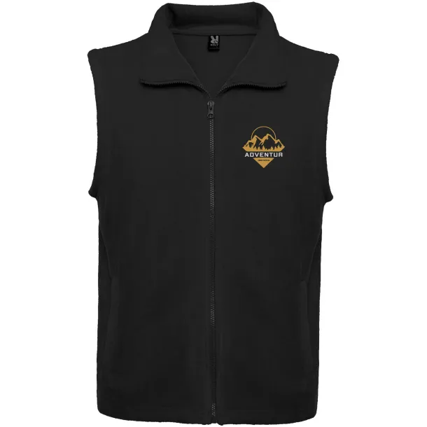Bellagio unisex prsluk od flisa - Roly Solid black