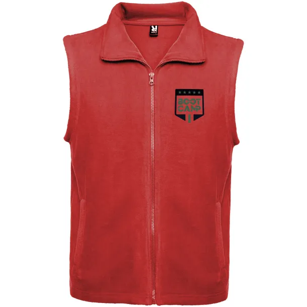 Bellagio unisex prsluk od flisa - Roly Crvena