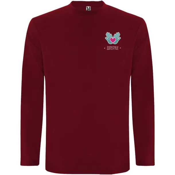 Extreme long sleeve men's t-shirt - Roly Garnet