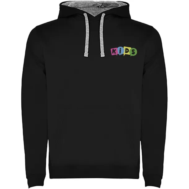Urban dječji hoodie, 280 g/m² - Roly Crna Marl Grey