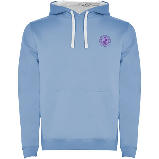 Urban dječji hoodie, 280 g/m² - Roly Sky blue Bijela