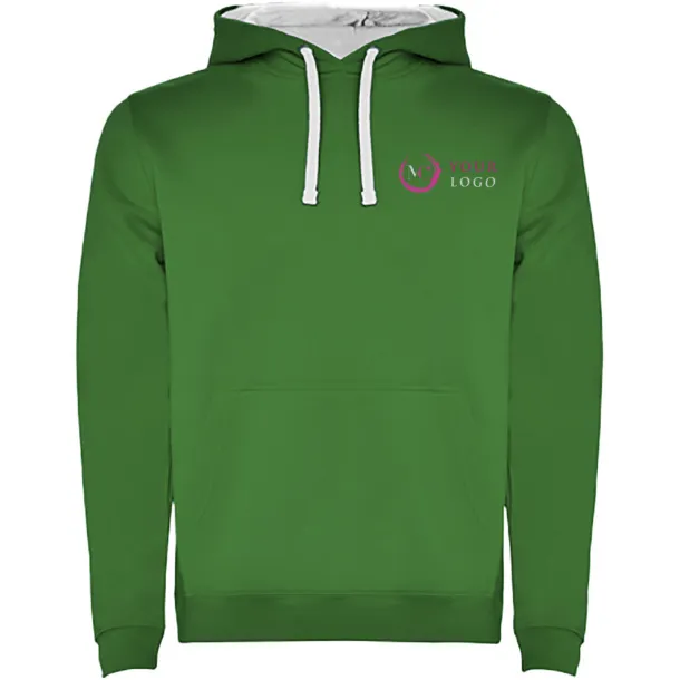 Urban dječji hoodie, 280 g/m² - Roly Kelly zelena Bijela