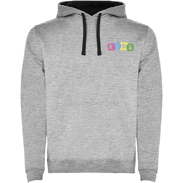 Urban dječji hoodie, 280 g/m² - Roly Marl Grey Crna