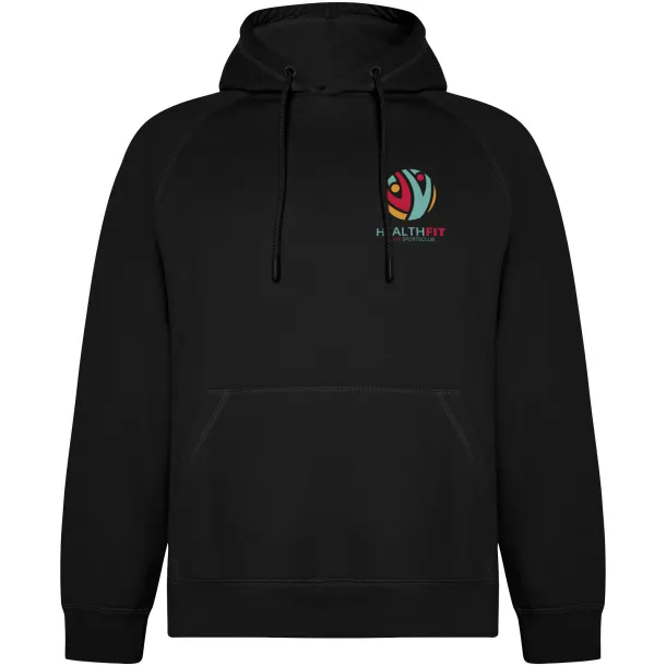 Vinson unisex hoodie od organskog pamuka, 300 g/m² - Roly Crna