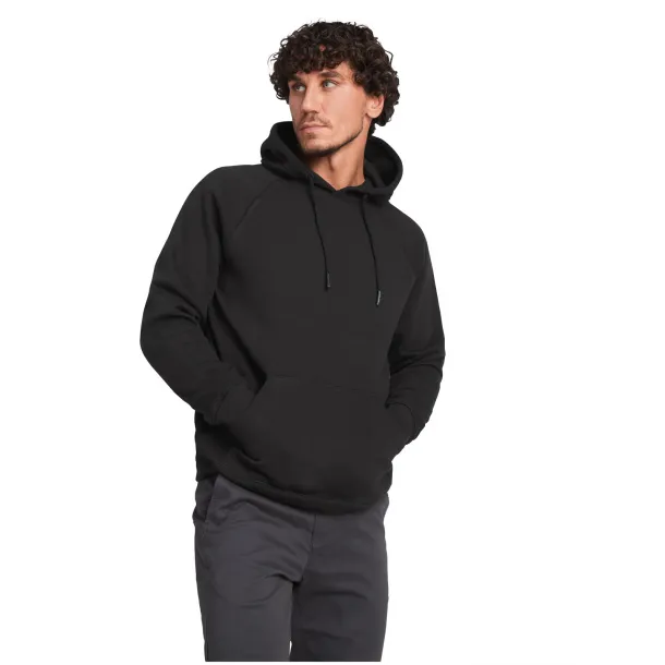 Vinson organic cotton unisex hoodie - Roly Crna