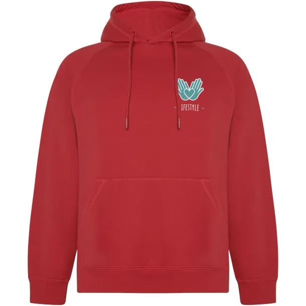 Vinson unisex hoodie od organskog pamuka, 300 g/m² - Roly Crvena