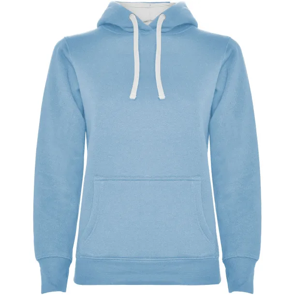 Urban ženski hoodie, 280 g/m² - Roly Sky blue Bijela