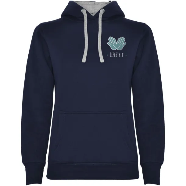 Urban ženski hoodie, 280 g/m² - Roly Mornarski plava Marl Grey