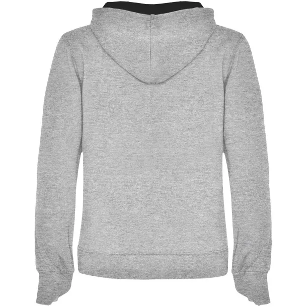 Urban women's hoodie - Roly Marl Grey Crna