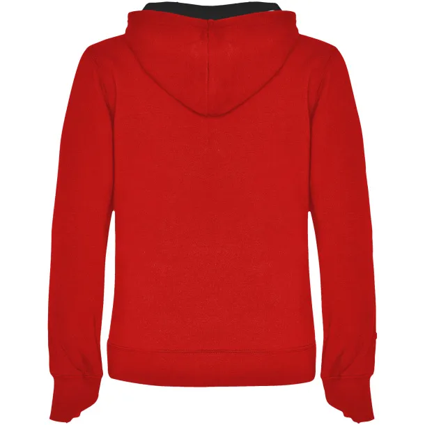 Urban ženski hoodie, 280 g/m² - Roly Crvena Crna
