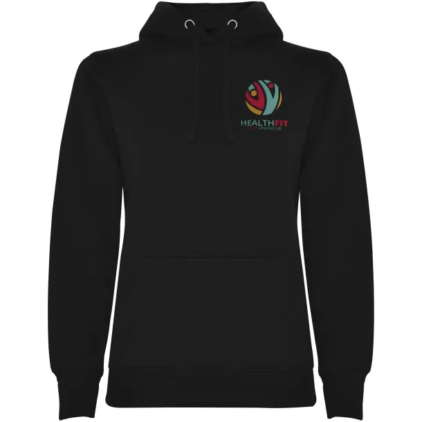Urban ženski hoodie, 280 g/m² - Roly Crna