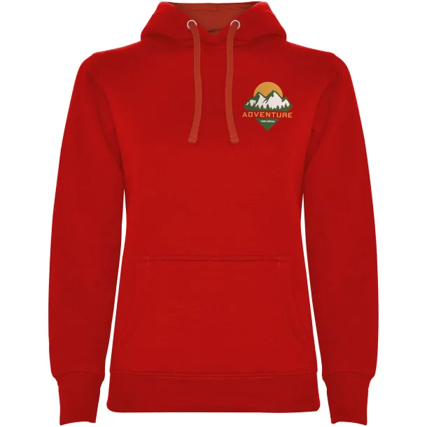 Urban ženski hoodie, 280 g/m² - Roly Crvena