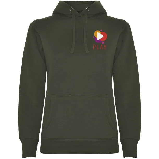 Urban ženski hoodie, 280 g/m² - Roly Venture Green