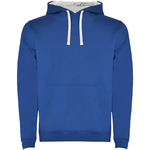 Urban muški hoodie, 280 g/m² - Roly Kraljevski plava Bijela