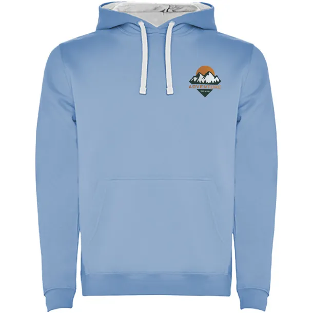 Urban muški hoodie, 280 g/m² - Roly Sky blue Bijela