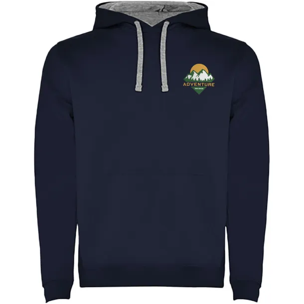 Urban muški hoodie, 280 g/m² - Roly Mornarski plava Marl Grey