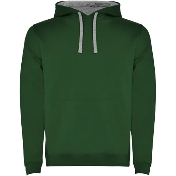 Urban muški hoodie, 280 g/m² - Roly Zelena Marl Grey