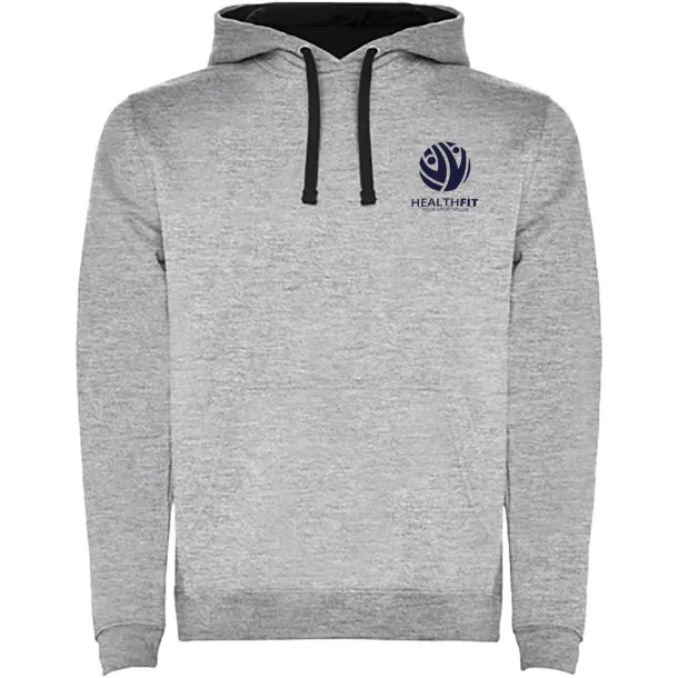 Urban men's hoodie - Roly Heather grey Crna