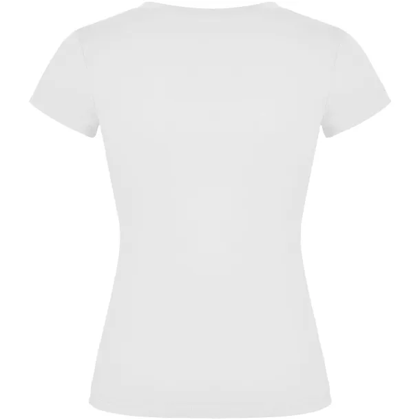 Victoria kratka ženska majica s v-izrezom, 155 g/m² - Roly Bijela
