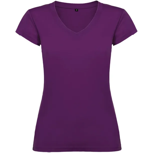 Victoria short sleeve women's v-neck t-shirt - Roly Purple