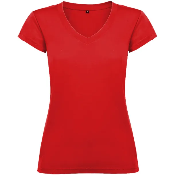 Victoria short sleeve women's v-neck t-shirt - Roly Red