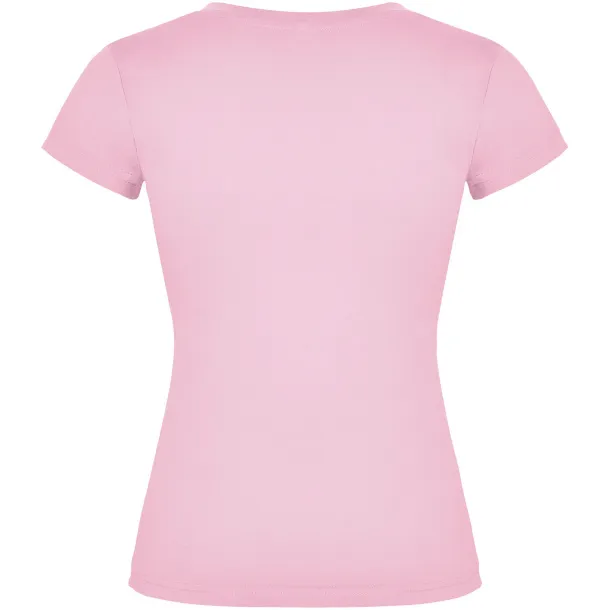 Victoria short sleeve women's v-neck t-shirt - Roly Light pink