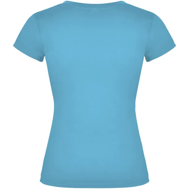 Victoria short sleeve women's v-neck t-shirt - Roly Turquois