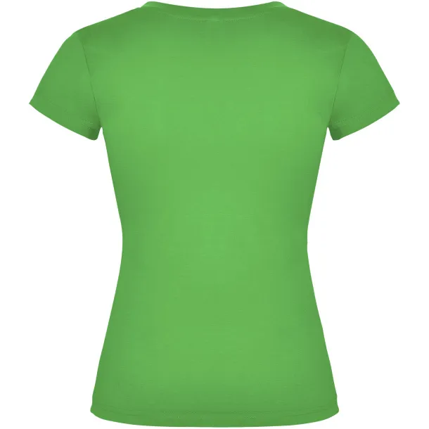 Victoria kratka ženska majica s v-izrezom - Roly Tropical Green
