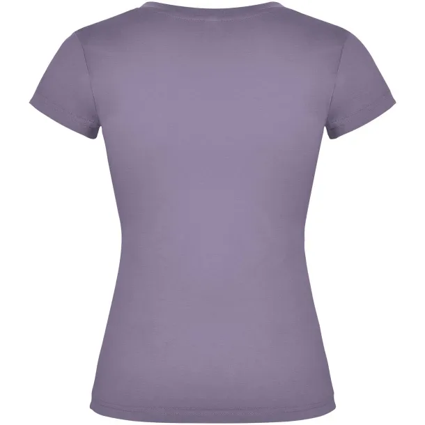 Victoria kratka ženska majica s v-izrezom - Roly Lavender