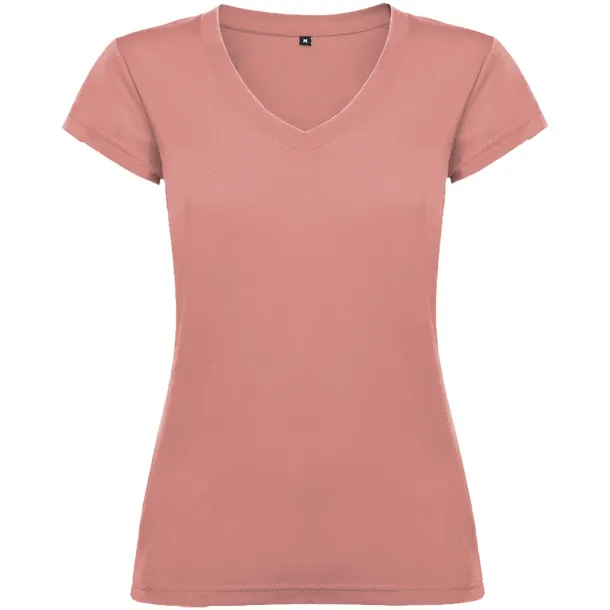 Victoria short sleeve women's v-neck t-shirt - Roly Clay Orange