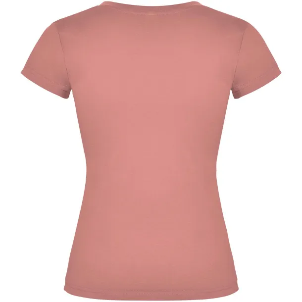 Victoria kratka ženska majica s v-izrezom - Roly Clay Orange