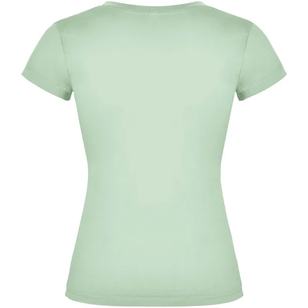 Victoria kratka ženska majica s v-izrezom - Roly Mist Green