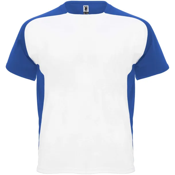 Bugatti short sleeve kids sports t-shirt - Roly White Royal blue