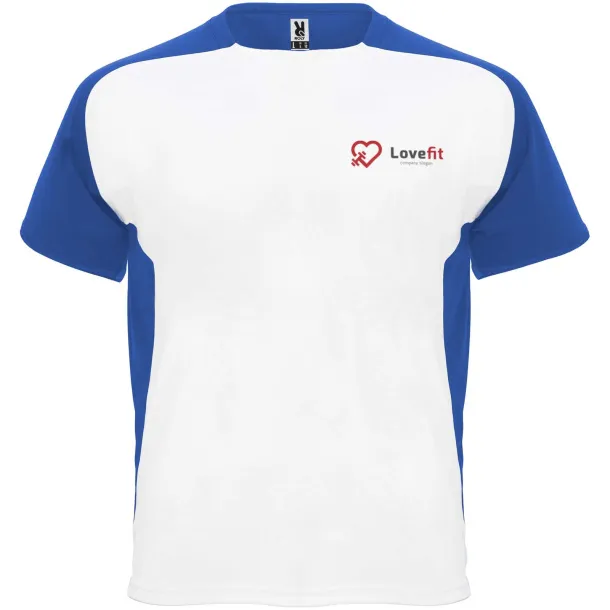 Bugatti short sleeve kids sports t-shirt - Roly White Royal blue
