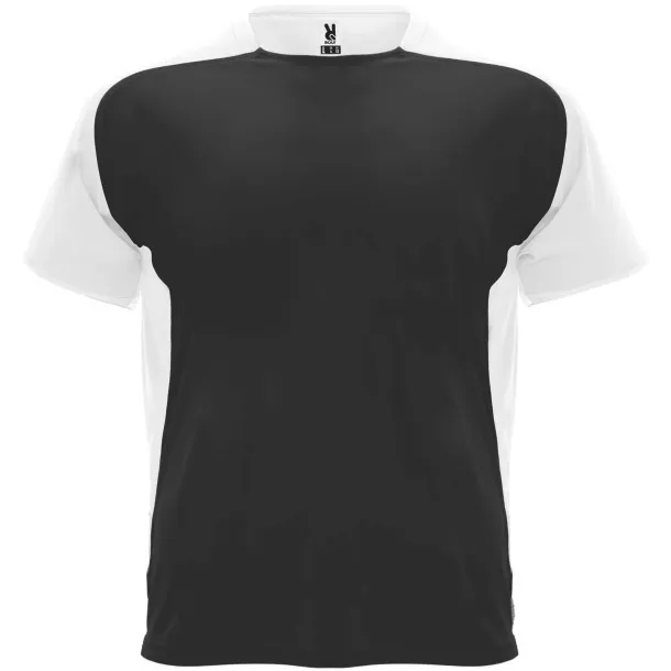 Bugatti short sleeve kids sports t-shirt - Roly Solid black White