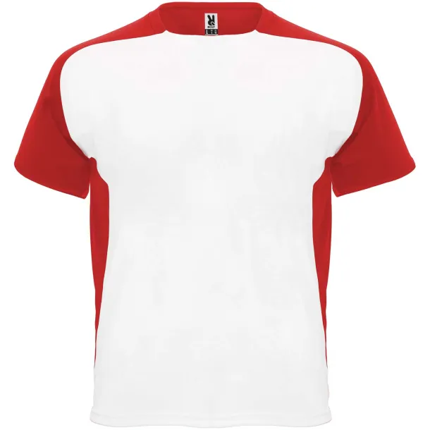 Bugatti short sleeve kids sports t-shirt - Roly White Red