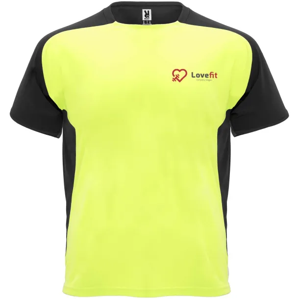 Bugatti dječja sportska kratka majica, 140 g/m² - Roly Fluor Yellow Crna