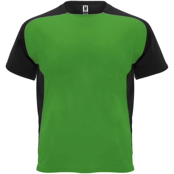 Bugatti short sleeve kids sports t-shirt - Roly Fern green White