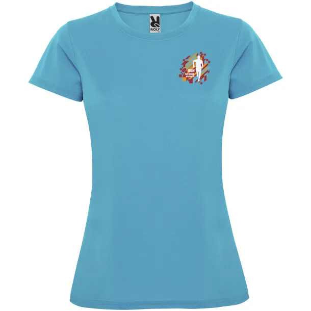 Montecarlo short sleeve women's sports t-shirt - Roly Turquois