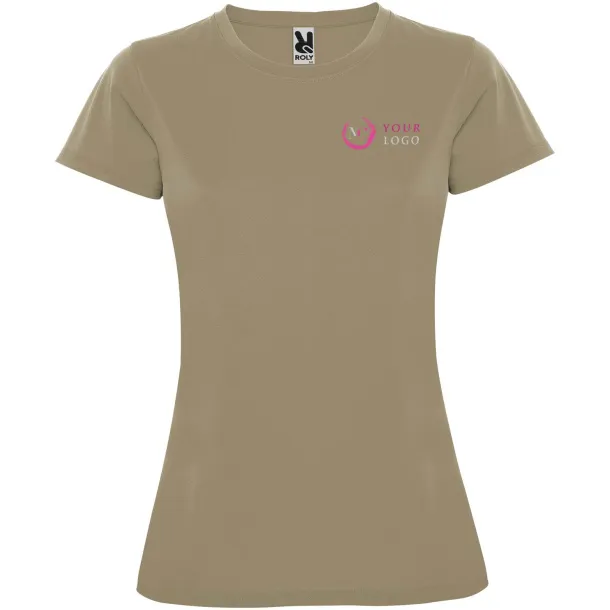 Montecarlo short sleeve women's sports t-shirt - Roly Dark Sand