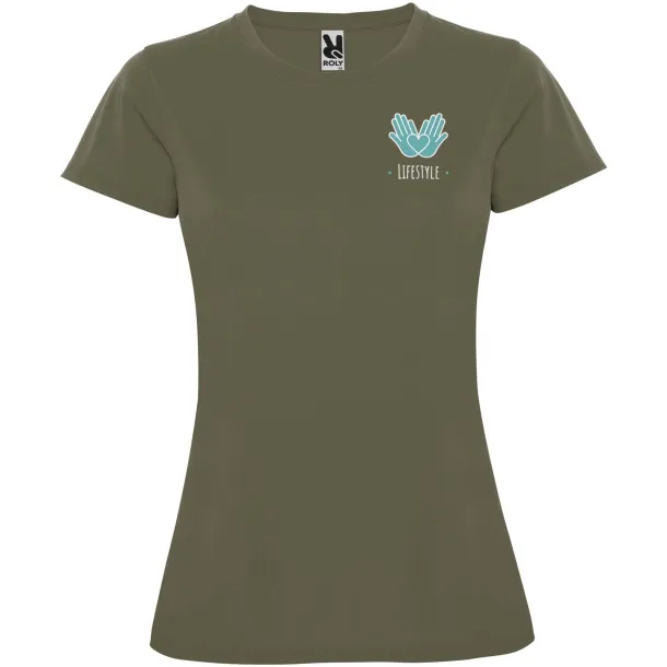 Montecarlo short sleeve women's sports t-shirt - Roly Militar Green