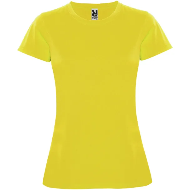 Montecarlo short sleeve women's sports t-shirt - Roly Yellow