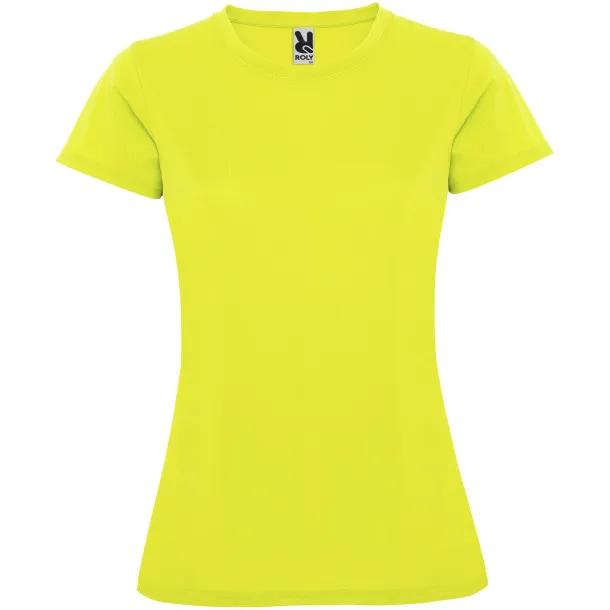 Montecarlo short sleeve women's sports t-shirt - Roly Fluor Yellow
