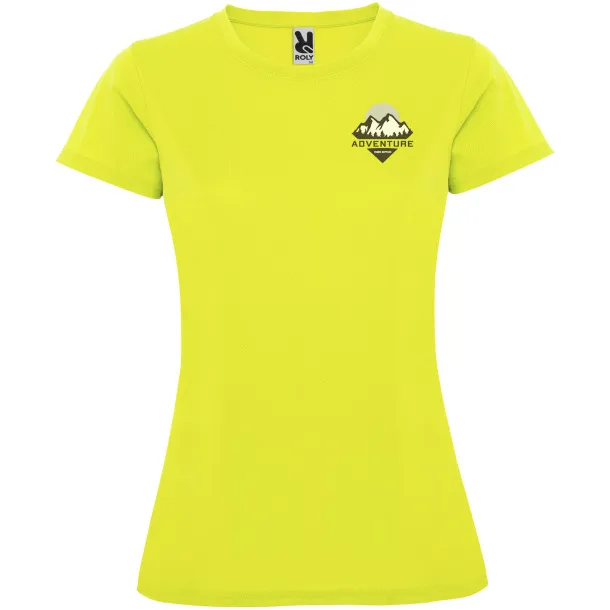 Montecarlo short sleeve women's sports t-shirt - Roly Fluor Yellow