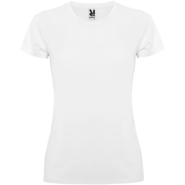 Montecarlo short sleeve women's sports t-shirt - Roly White