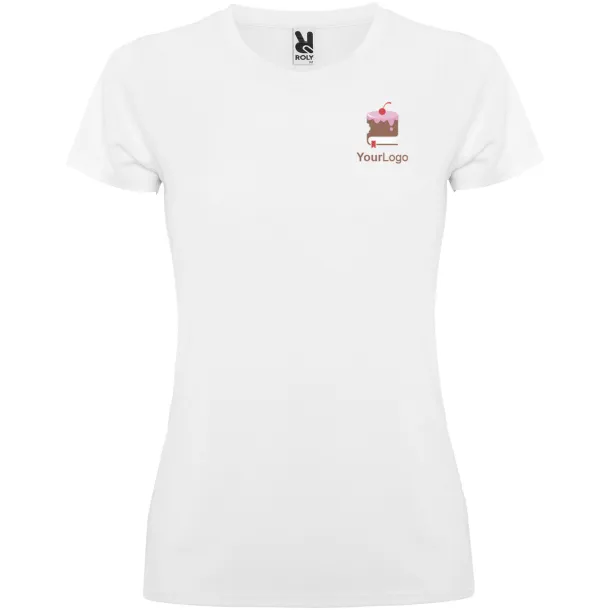 Montecarlo short sleeve women's sports t-shirt - Roly White