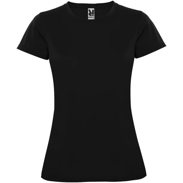 Montecarlo short sleeve women's sports t-shirt - Roly Solid black