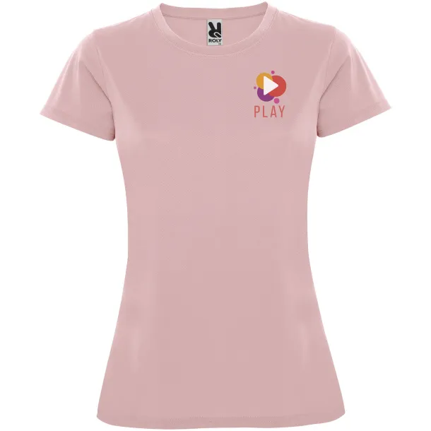 Montecarlo short sleeve women's sports t-shirt - Roly Light pink