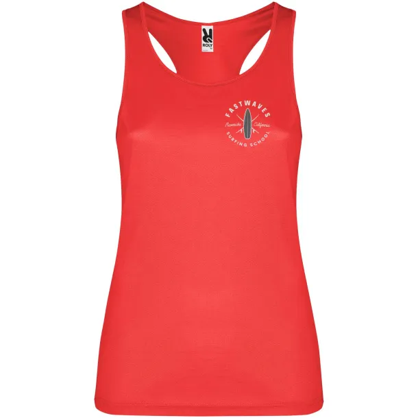 Shura women's sports vest - Roly Red