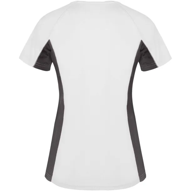 Shanghai short sleeve women's sports t-shirt - Roly White Dark Lead
